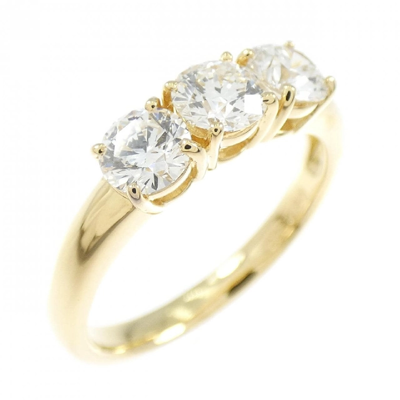 Nhẫn kim cương K18YG 0.933CT G SI1 3EXT-EXT - Hàng hiệu Authentic 874913