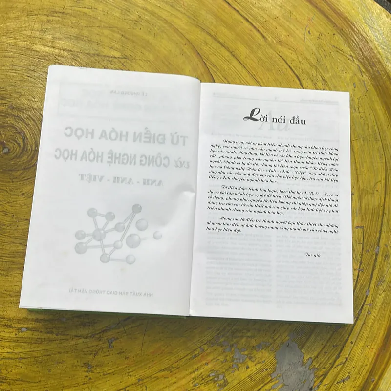 TỪ ĐIỂN HOÁ HỌC & CÔNG NGHỆ HOÁ HỌC ANH - ANH - VIỆT- PHƯƠNG AN- LÊ NGỌC 697849