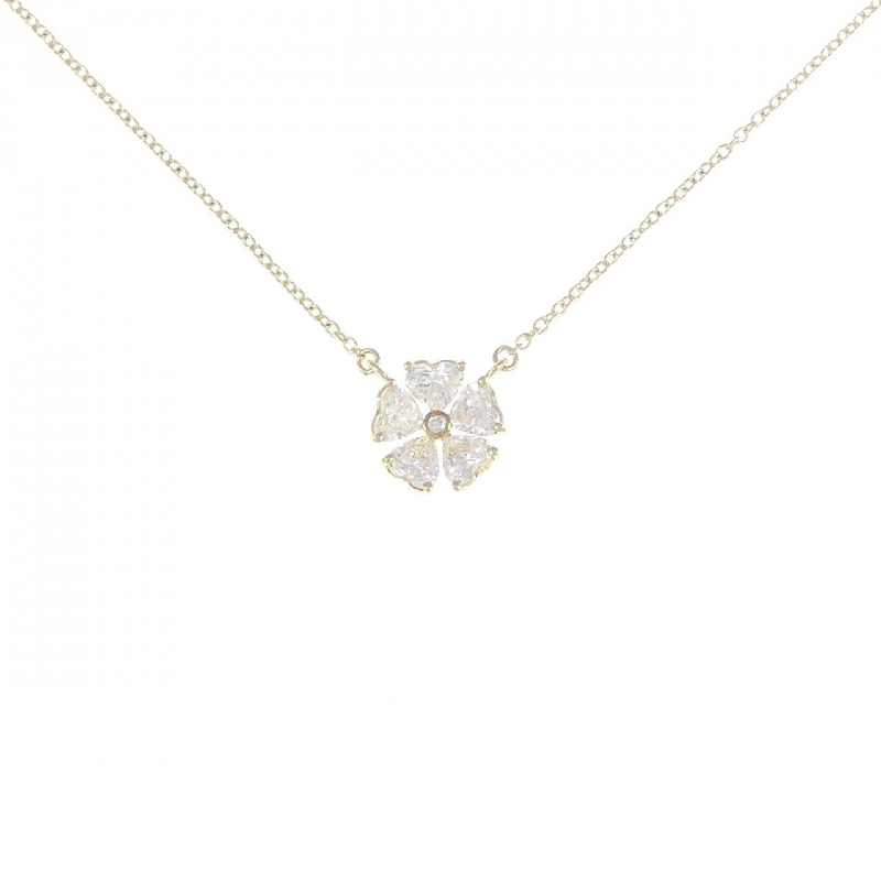 K18YG Hoa Hồng Kim Cương Dây Chuyền 0.74CT - Hàng hiệu Chính hãng 868397