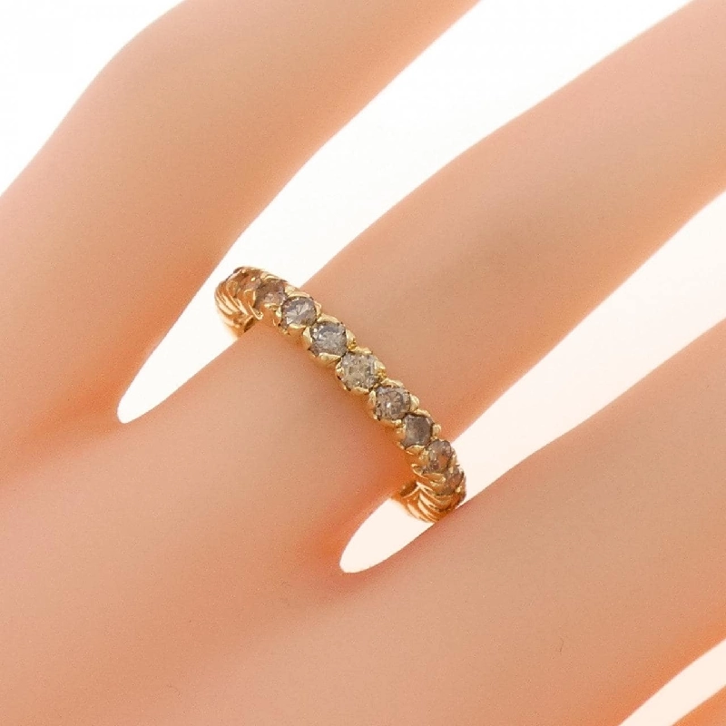 Nhẫn kim cương K18YG Half Eternity 1.0CT - Hàng hiệu Authentic 855114