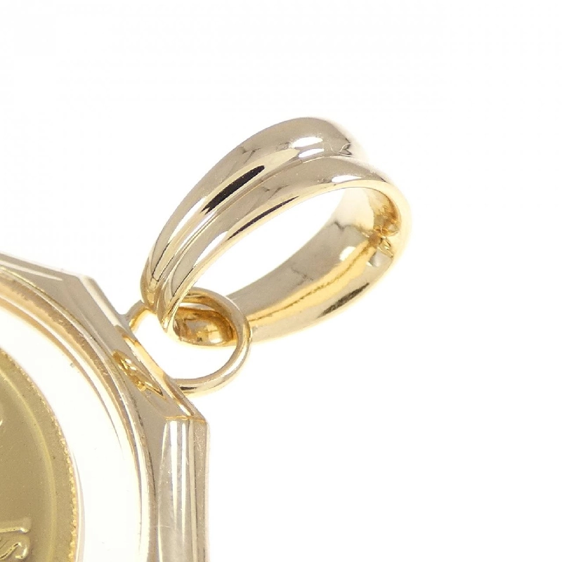 K18YG(枠) Đồng xu Mặt dây chuyền - Hàng hiệu Chính hãng 864949