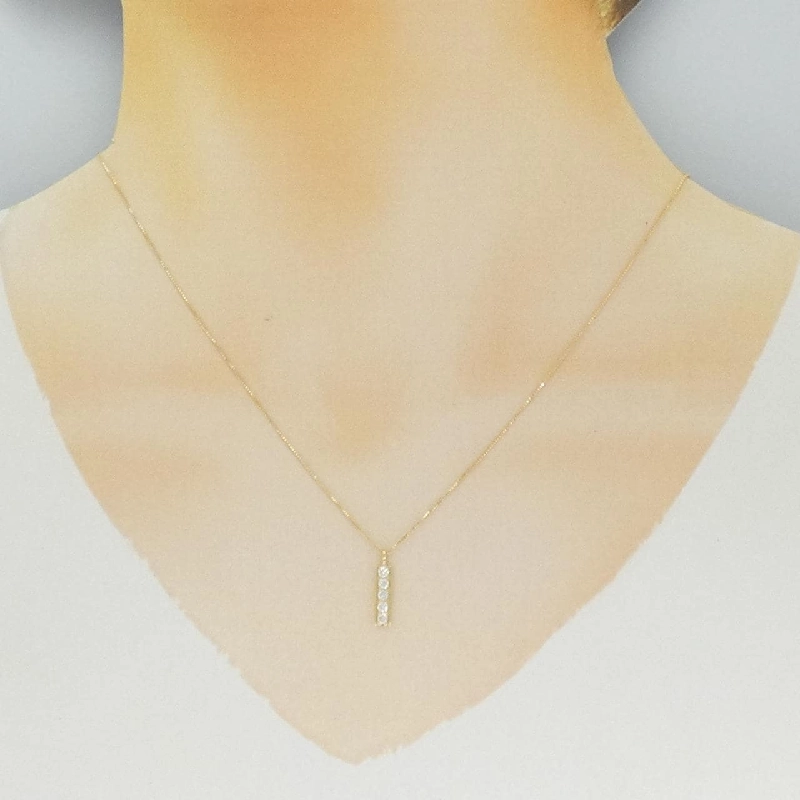 K18YG Dây chuyền kim cương 0.19CT - Hàng hiệu Chính hãng 864198