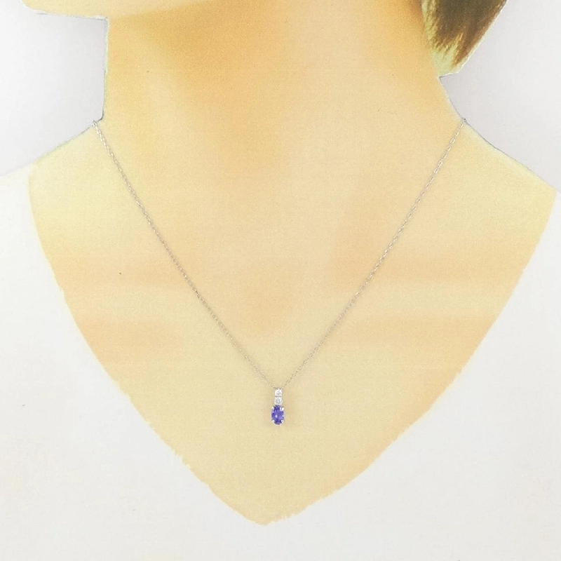 Dây chuyền Tanzanite PT900/PT850 0.36CT - Hàng hiệu Chính hãng 865899
