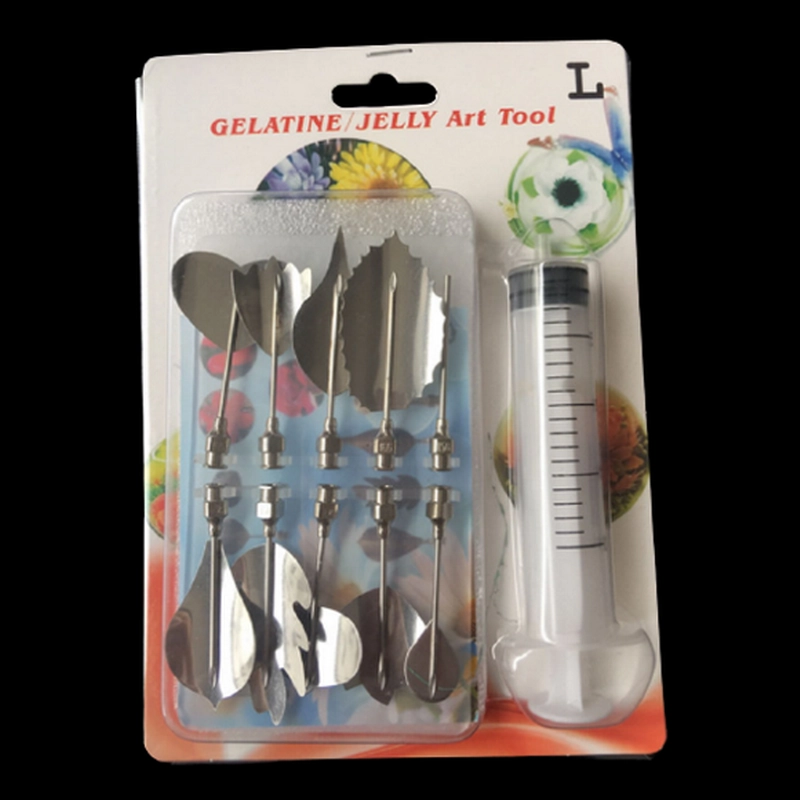 Bộ 10 dụng cụ làm thạch rau câu 3D - Bộ nhập khẩu - Tặng kèm xi lanh – Mã số 1000 335406