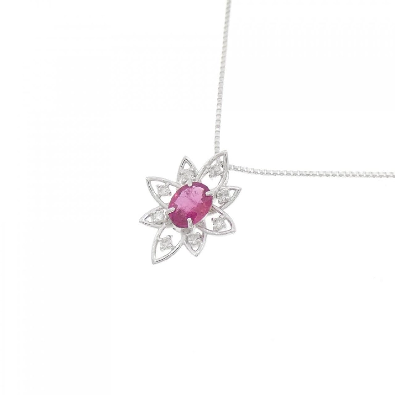 K18WG Dây chuyền ruby 0.29CT - Hàng hiệu Chính hãng 868369