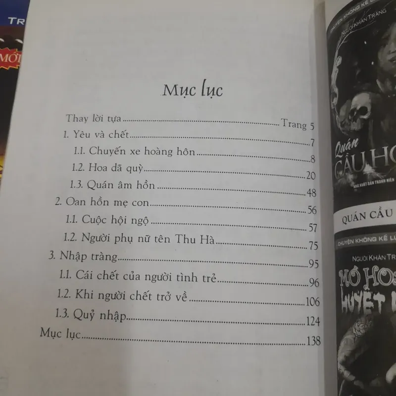 2 quyển truyện ảo rợn Xác người sau miếu hoang và Yêu và Chết.  681869