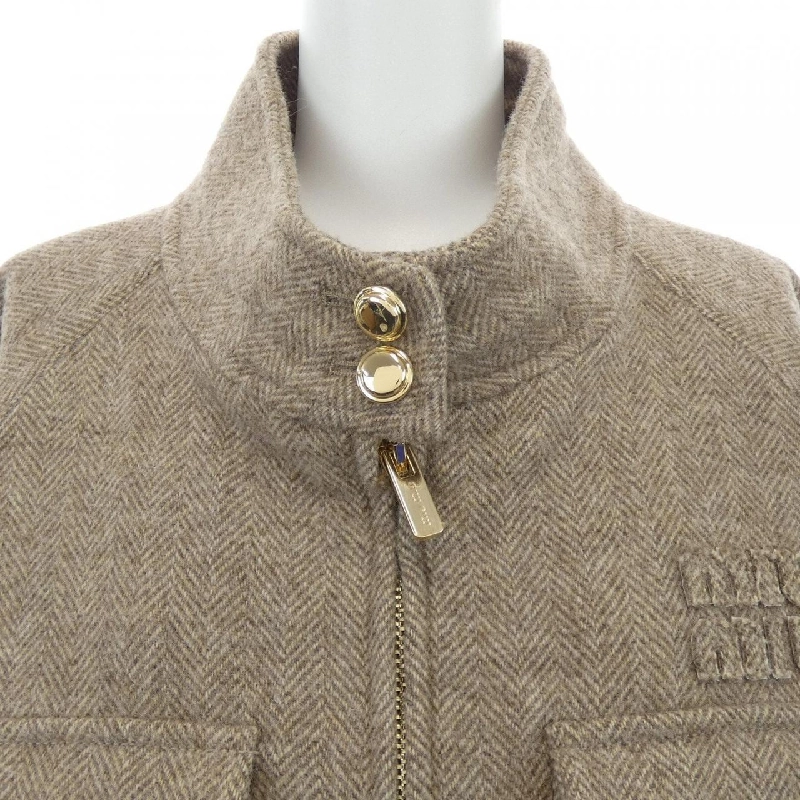 MIU MIU MIU MIU Logo ML943 S232 15PM Áo khoác - Hàng hiệu Chính hãng 811936