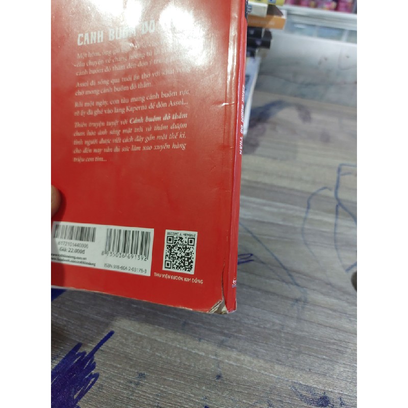 Cánh bườm đỏ thắm rách bìa nhẹ mới 70% HCM0704 Oreka-Blogmeo 36901
