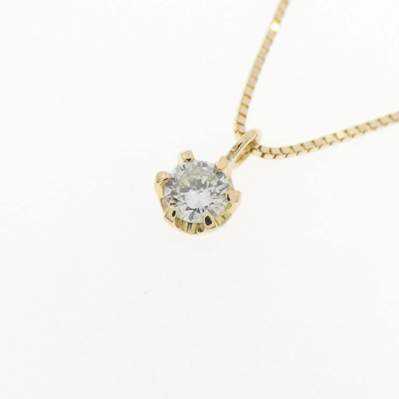 K18YG Solitaire Dây chuyền kim cương 0.08CT - Hàng hiệu Chính hãng 862121