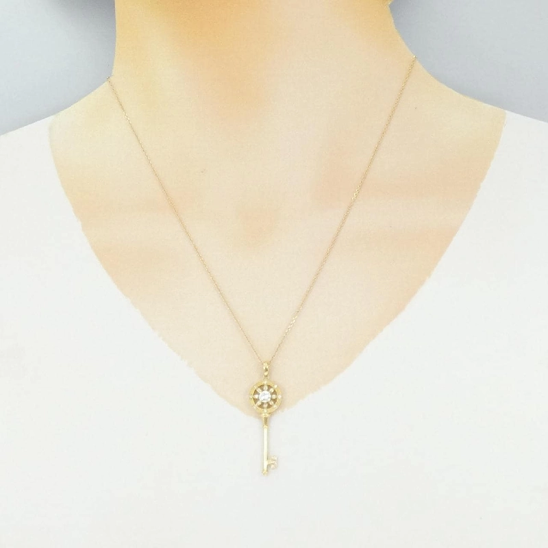 Dây chuyền kim cương K18YG 0.209CT F SI2 Tốt - Hàng hiệu Chính hãng 874789