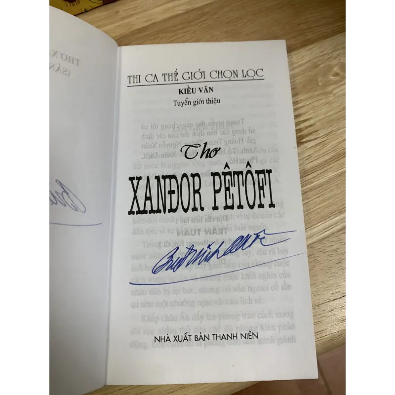 Thơ Xanđor Pêtofi - Có Chữ Ký Nhà Thơ Bùi Minh Quốc 925865
