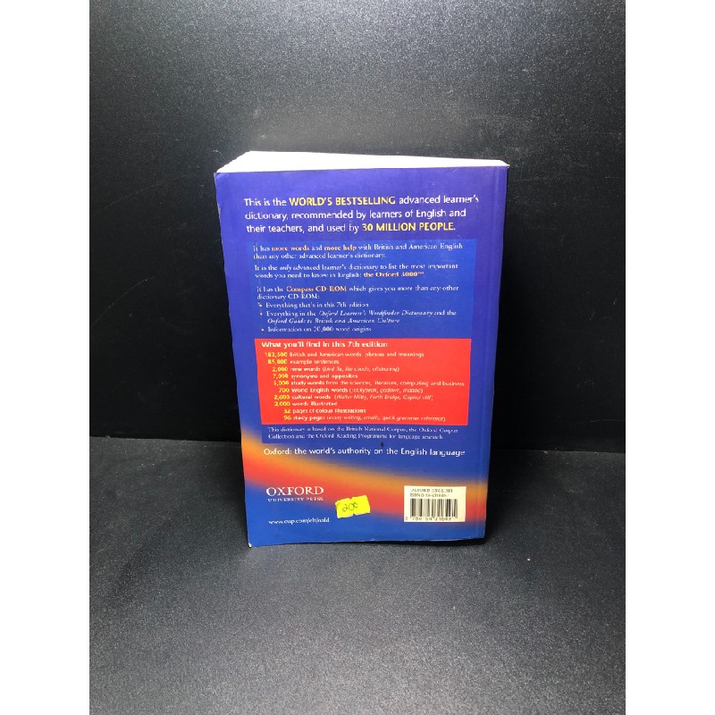 Oxford advanced learner's Dictionary mới 80% bẩn và ố nhẹ HCM0111 31992