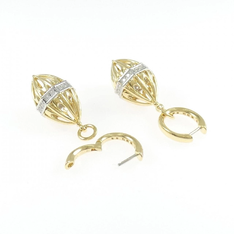 K18YG/PT900 2WAY Bông tai kim cương 0.60CT - Hàng hiệu Chính hãng 869375