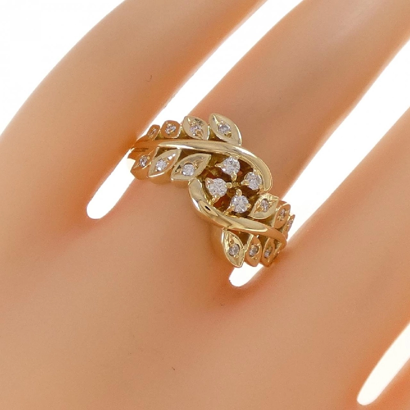 Nhẫn kim cương K18YG 0.24CT 666886