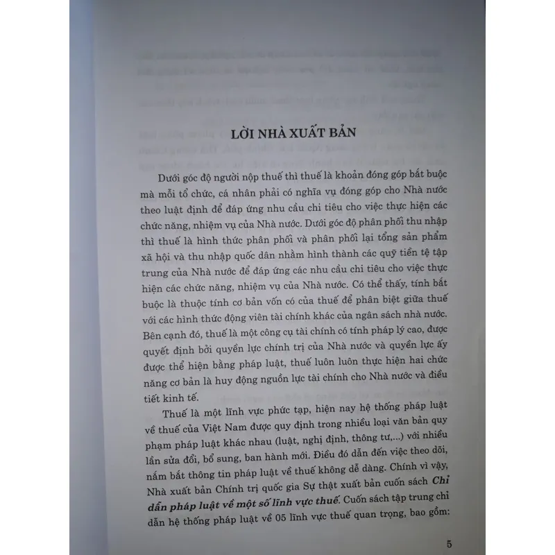 Chỉ dẫn pháp luật về Một số lĩnh vực Thuế 630720