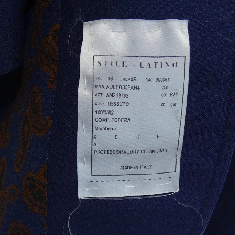 STILE LATINO Suit - Hàng hiệu Authentic 902055