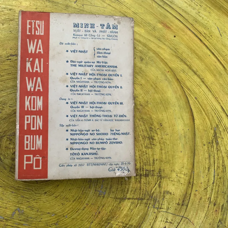 COMBO HỘI THOẠI VIỆT NHẬT QUYỂN 1: VĂN PHẠM & QUYỂN 2: ĐÀM THOẠI trước 1975 799933