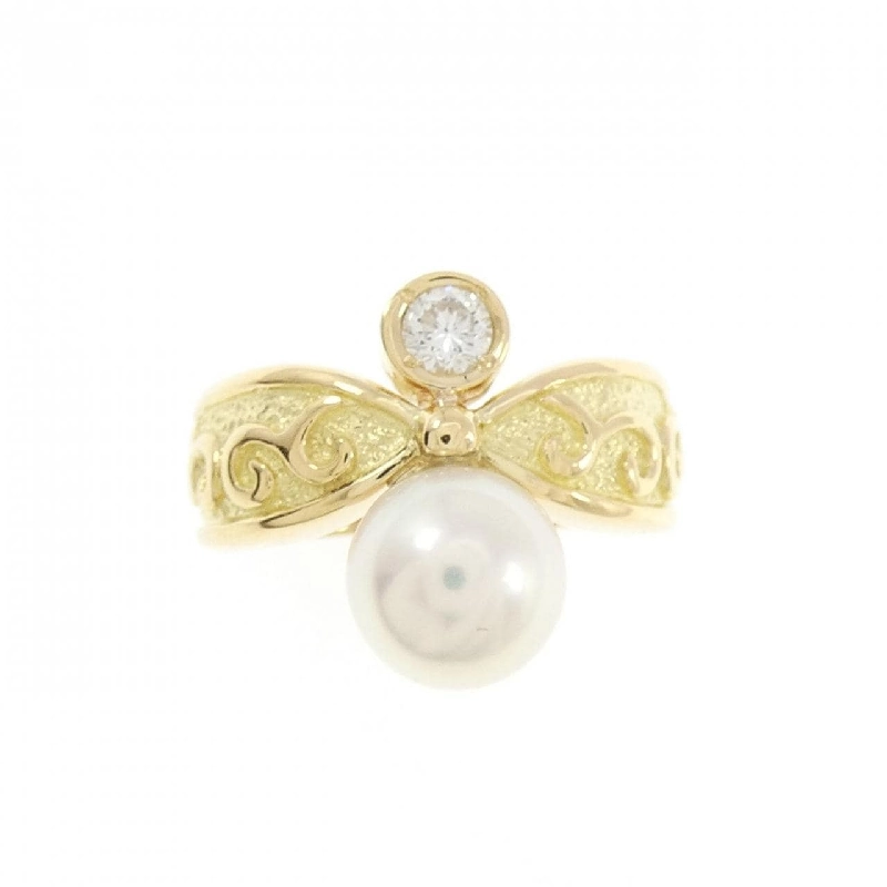 Nhẫn ngọc trai Akoya K18YG 7.2mm 669803