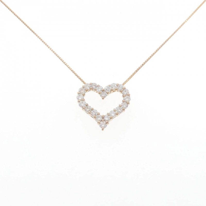 K18PG Dây chuyền trái tim kim cương 1.00CT - Hàng hiệu chính hãng 863922
