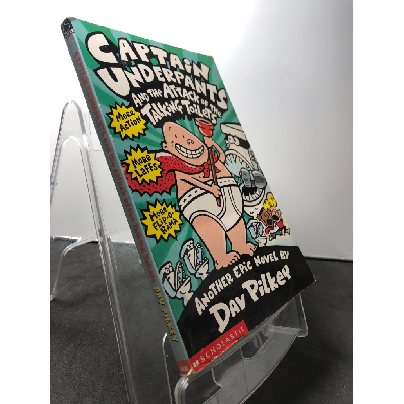 Captain underpants and the attack of the talking toiles SCHOLASTIC mới 85% bẩn nhẹ HPB1508 NGOẠI VĂN 458626