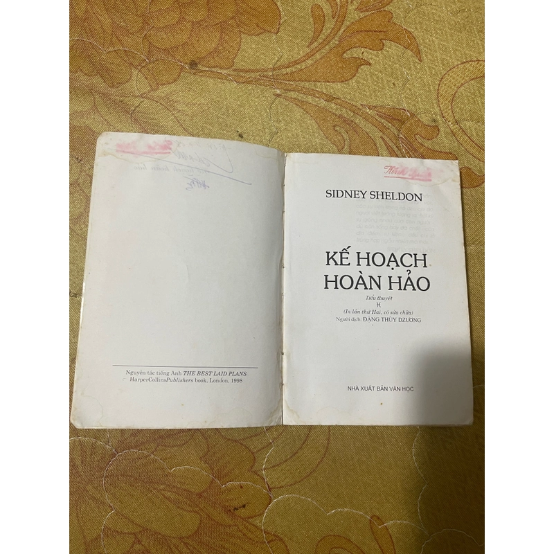 Kế hoạch hoàn hảo- Sidney Sheldon  470427