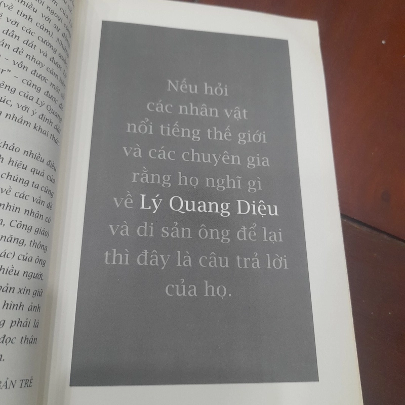 Đối thoại với LÝ QUANG DIỆU: Cách thức xây dựng một quốc gia 477987