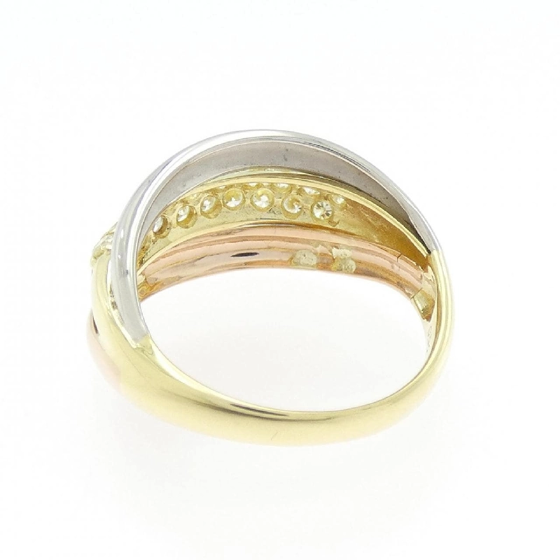 Nhẫn kim cương K18YG/PT900/K18PG 0.52CT - Hàng hiệu Authentic 854233