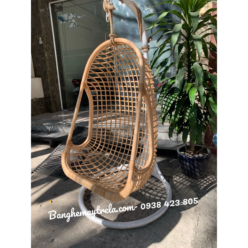 Ghế xích đu mây đan caro 463109