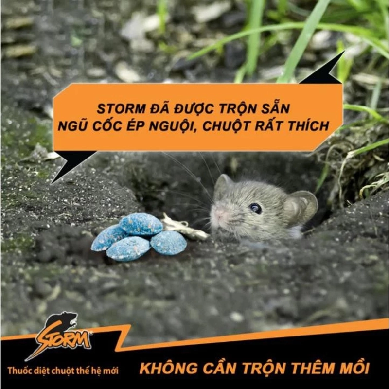 THUỐC DIỆT CHUỘT SINH HỌC STORM 0.005% CỦA ĐỨC GÓI 20 VIÊN 388901