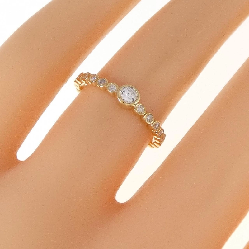 Nhẫn kim cương K18YG 0.22CT 670859