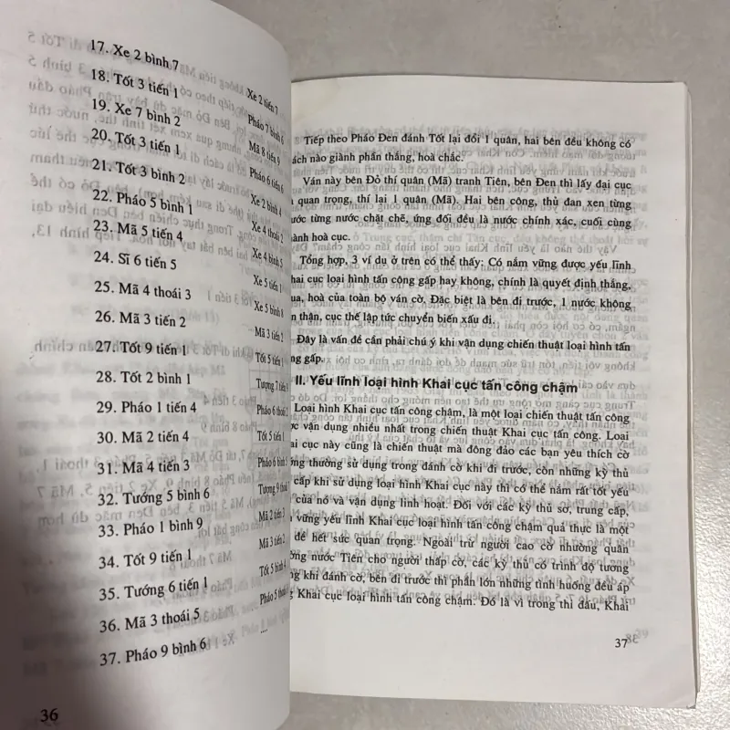 Khái niệm về chiến thuật khai cục cờ tướng 779121