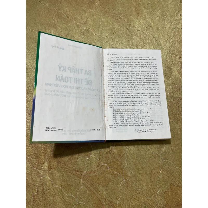 BA THẬP KỶ ĐỀ THI TOÁN VÀO CÁC TRƯỜNG ĐẠI HỌC VIỆT NAM- TRẦN PHƯƠNG 728446