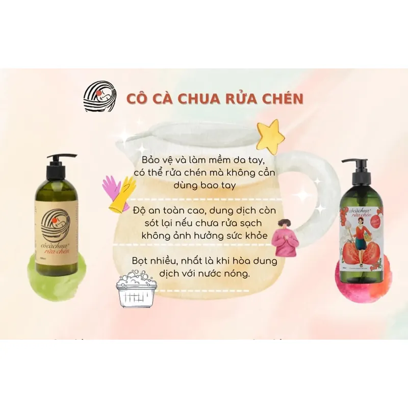 Can 4L nước rửa chén Cô Cà Chua miễn phí ship 607829