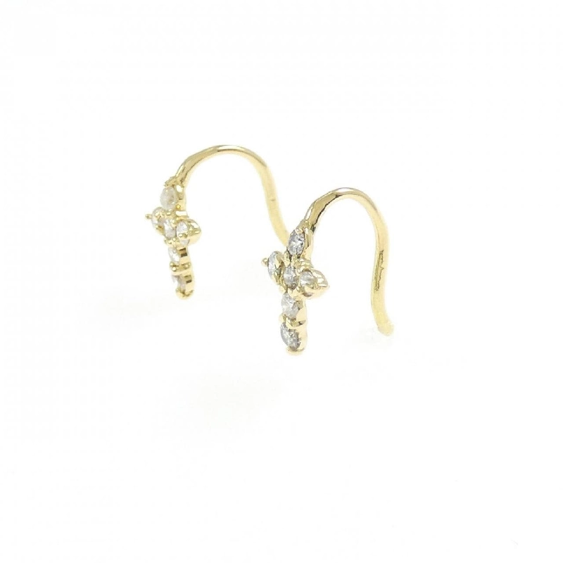 K18YG Bông tai kim cương chéo 0.24CT - Hàng hiệu Chính hãng 874826