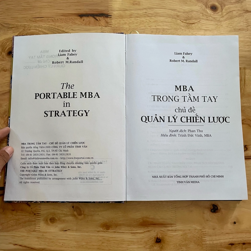 II Tựa sách: MBA Trong Tầm Tay _ Chủ Đề: Quản Lý Chiến Lược - 2009 464127