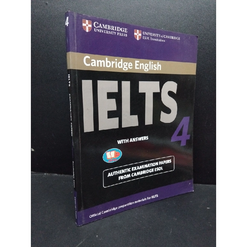 Cambridge English IELTS examination papers with answers 4 mới 80% bẩn bìa, ố nhẹ, lỗi trang, có chữ viết HCM1209 Cambridge Esol HỌC NGOẠI NGỮ 274076