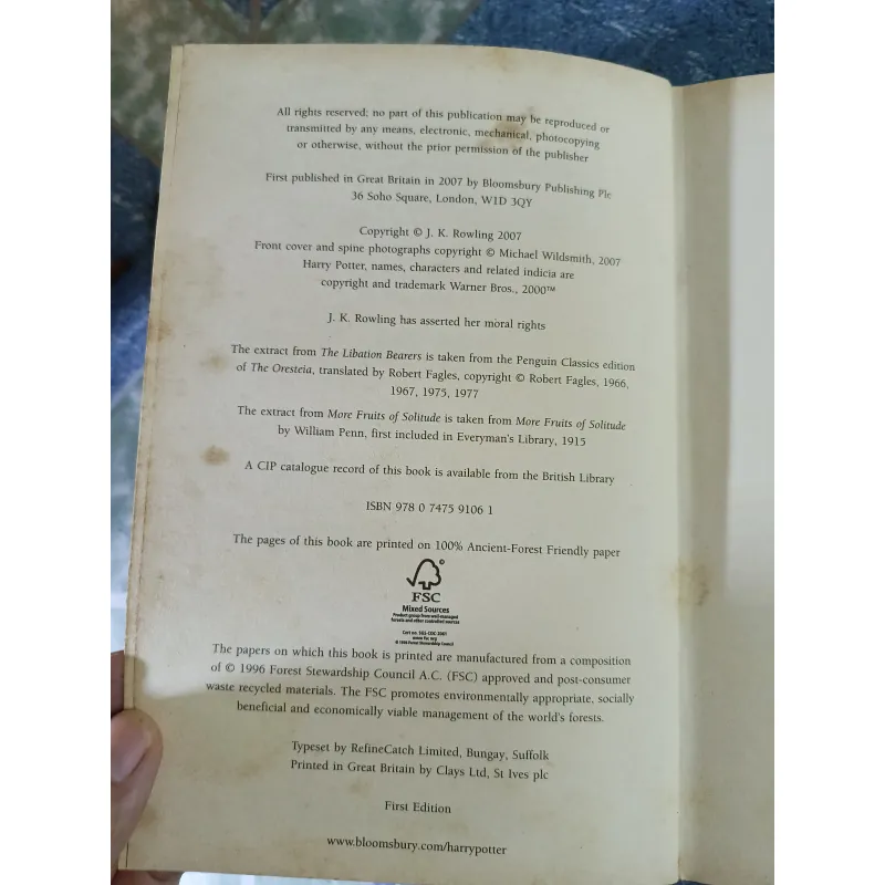 Harry Potter and the deathly hallows - J. K. Rowling 791646