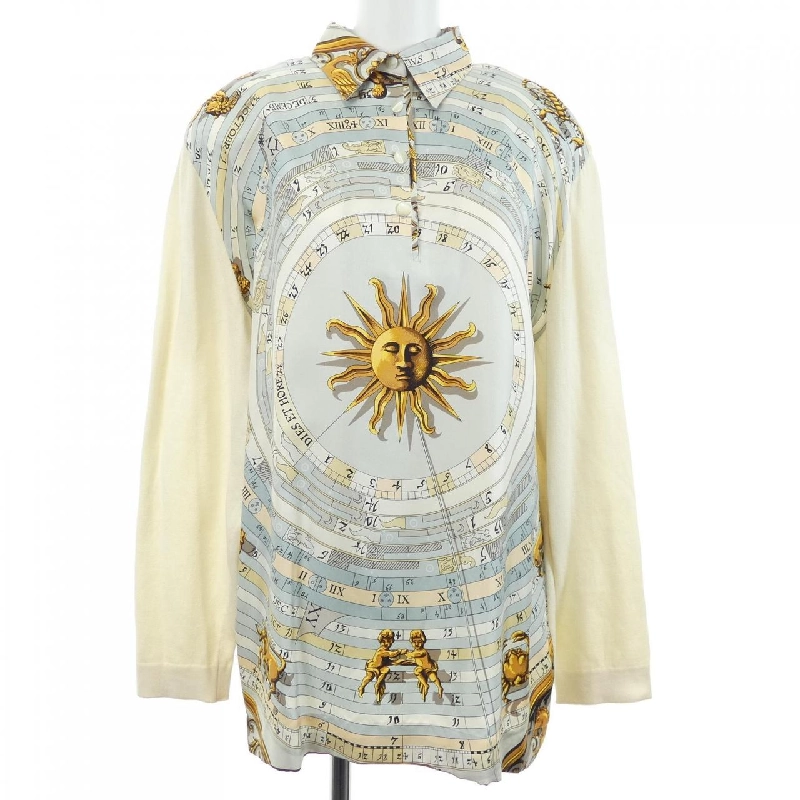 HERMES DIES ET HORE Tulle Rêne. Áo - Hàng hiệu Chính hãng 775556