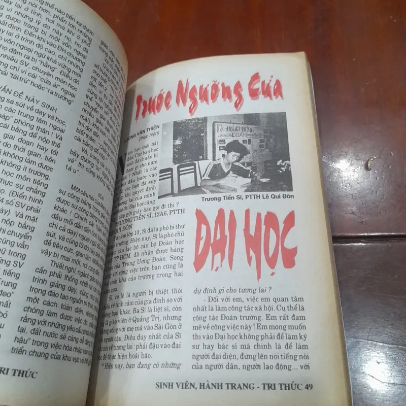 SINH VIÊN - HÀNH TRÌNH TRI THỨC số 01, tháng 10-1995 728511