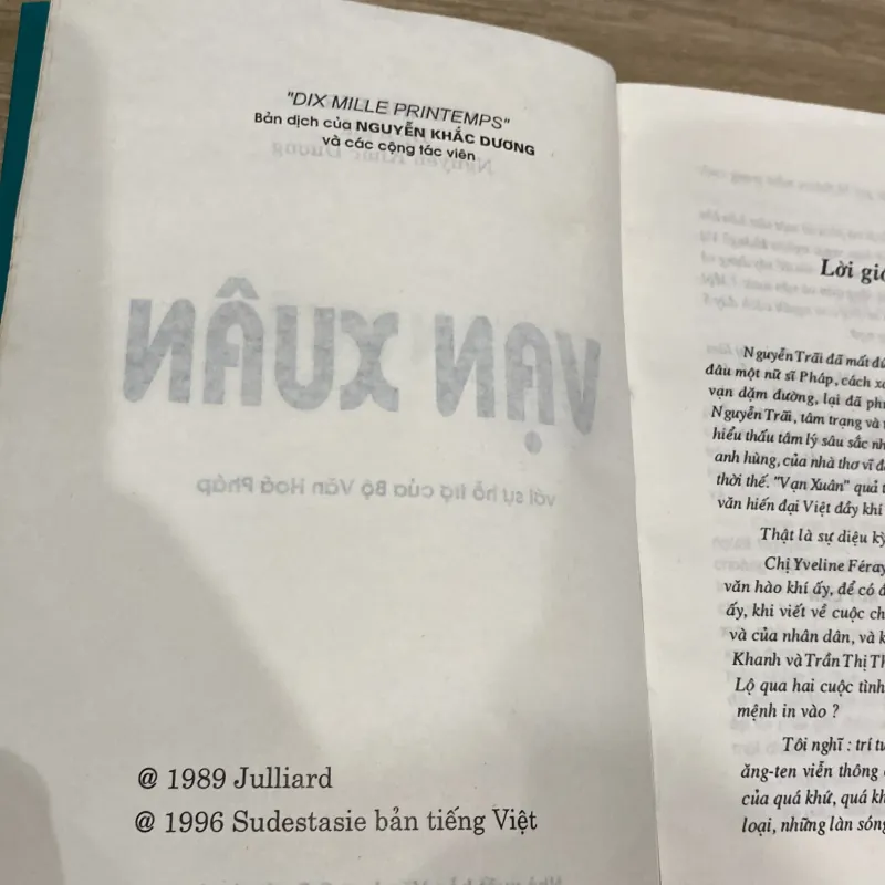 VẠN XUÂN - YVELINE FERAY, Bản in lần đầu xb 1997 926883