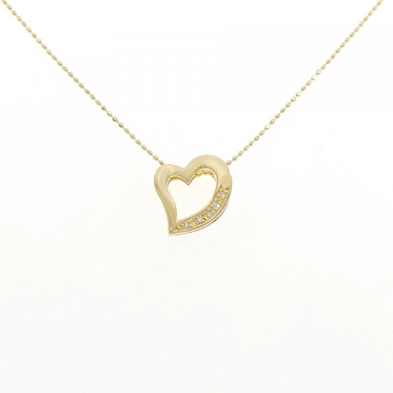 K18YG Mặt Dây Chuyền Kim Cương Hình Trái Tim - Hàng hiệu Chính Hãng 858864