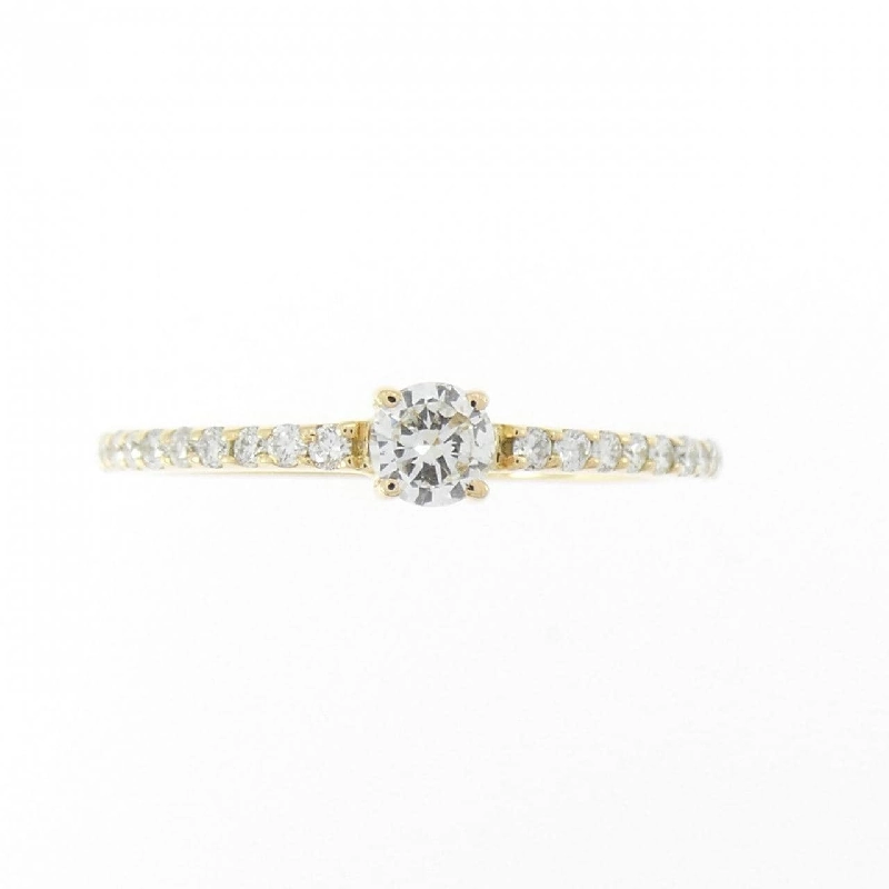 Nhẫn kim cương 750YG 0.17CT 670901