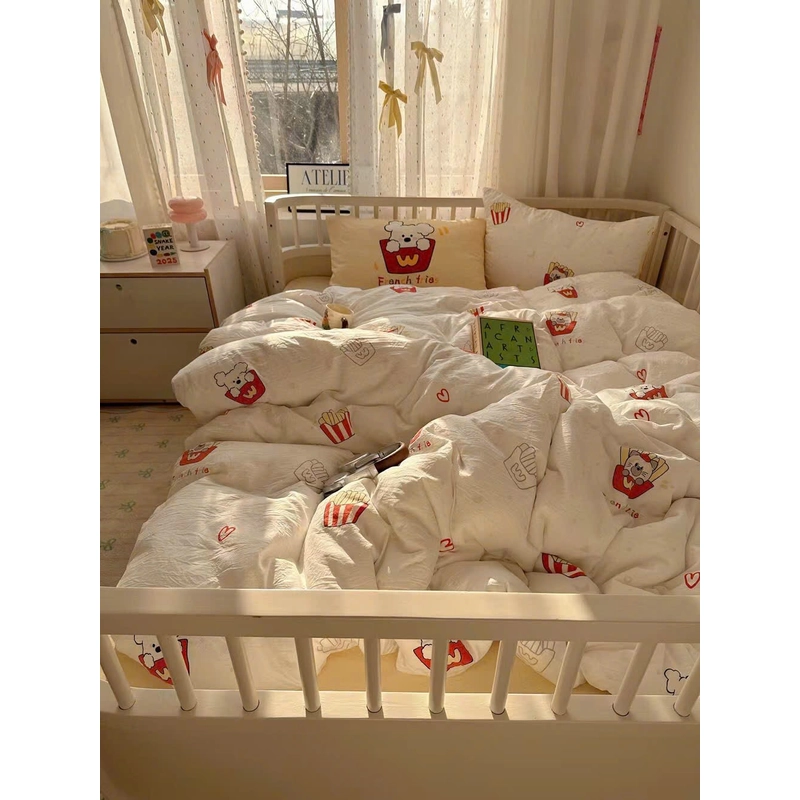 Set 4 món chăn ga gối cotton cloud 469594