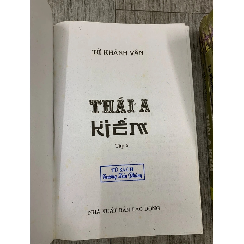 Thái a kiếm - từ khánh vân. Bộ 5 tập. 4a3 538047