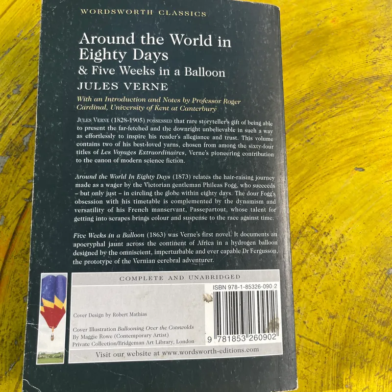 AROUND THE WORLD IN EIGHTY DAYS AND FIVE WEEKS IN A BALLOON- JULES VERNE 561020