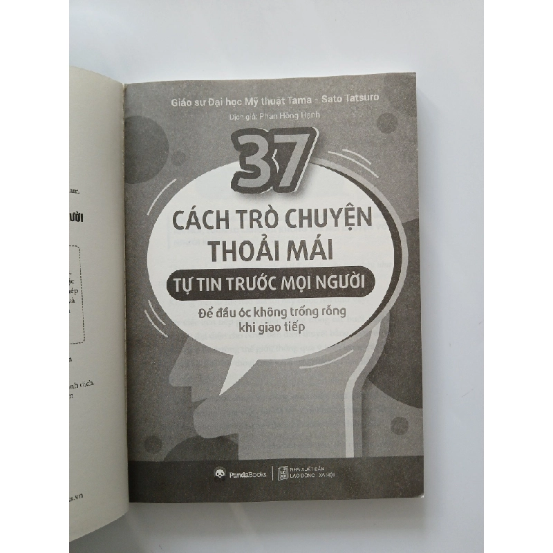 37 cách trò chuyện thoải mái, tự tin trước mọi người - Sato Tatsuro 540018
