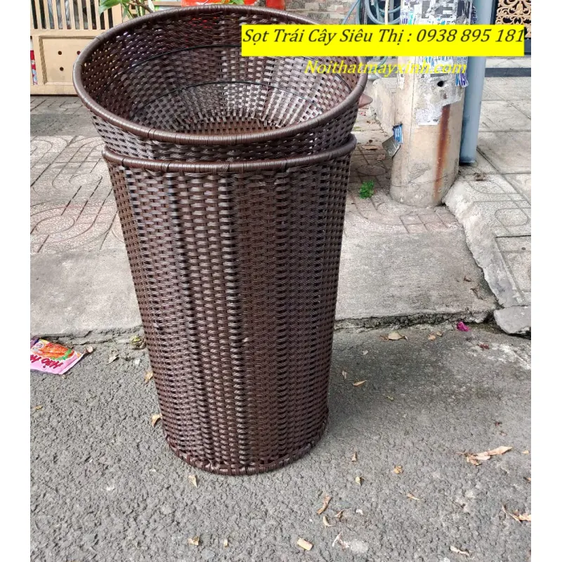 Giỏ mây trưng bày trái cây siêu thị cao 60 674842