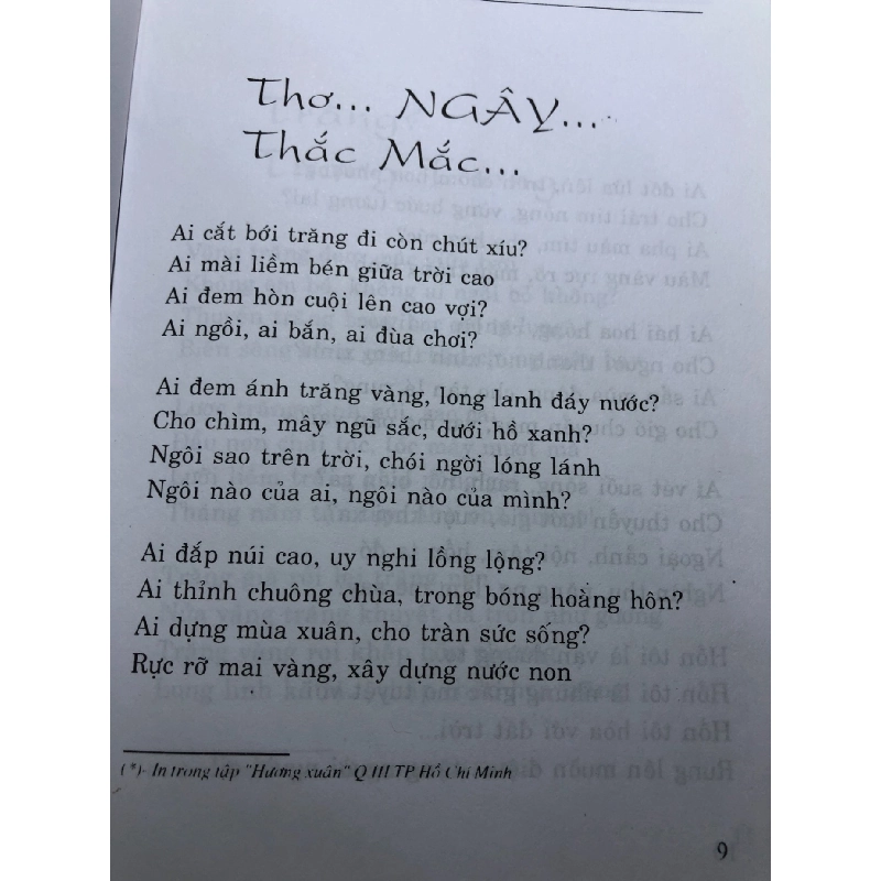 Thơ hương hoa 2000 mới 70% ố bẩn nhẹ Phan Phụng Văn HPB0906 SÁCH VĂN HỌC 915028