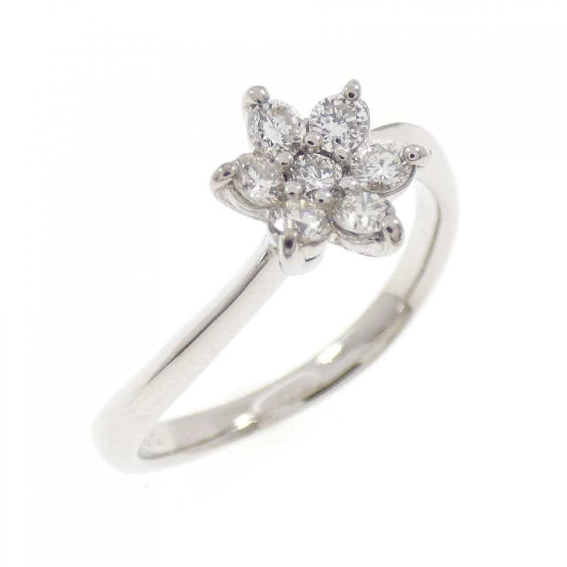 Nhẫn kim cương hoa K18WG 0.30CT - Hàng hiệu Authentic 854451