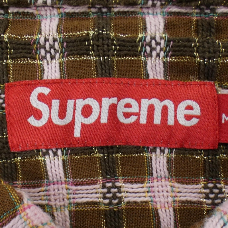 シュプリーム SUPREME Metallic Plaid Zip Up Shi シャツ - Hàng hiệu Authentic 884062